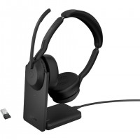 Jabra Evolve2 55 Casque Sans fil Arceau Bureau/Centre d'appels USB Type-C Bluetooth Noir