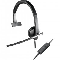 Logitech 981-000514 écouteur/casque Avec fil Arceau Bureau/Centre d'appels USB Type-A Noir, Argent