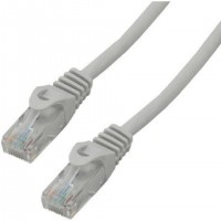 Pack de 5 MCL Cordon - Cordon de raccordement - RJ-45 (M) pour RJ-45 (M) - 1 m - UTP - CAT 6 - moulé, bloqué - gris
