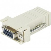 Hypertec 250410-HY cable gender changer DB-9 RJ-45 Blanc