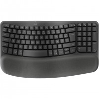 Logitech ERGO Wave Keys clavier Bureau RF sans fil + Bluetooth AZERTY Fran&ccedil;ais Graphite