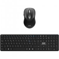 Port Designs 900907RFR clavier Souris incluse Maison Bluetooth AZERTY Français Noir