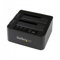 StarTech.com SDOCK2U33RE duplicateur de supports et de données Duplicateur hdd/ssd Noir 1 copies