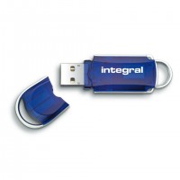 Integral INFD16GBCOU3.0 lecteur USB flash 16 Go USB Type-A 3.2 Gen 1 (3.1 Gen 1) Bleu, Argent
