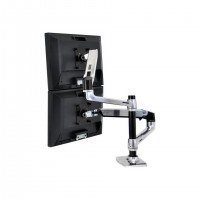 Ergotron LX Series Dual Stacking Arm 61 cm (24") Bureau Argent