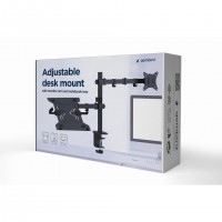 Gembird MA-DA-03 support d'écran plat pour bureau 81,3 cm (32") Noir