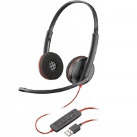 HP Poly Blackwire 3220 Stereo USB-A Headset (Bulk) Avec fil Arceau Bureau/Centre d'appels USB Type-A Noir