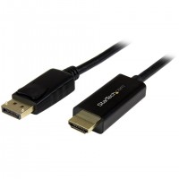 StarTech.com DP2HDMM2MB câble vidéo et adaptateur HDMI Type A (Standard) Noir