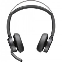 POLY Voyager Focus 2 USB-C-C Headset +USB-C/A Adapter Sans fil Arceau Bureau/Centre d'appels USB Type-C Bluetooth Socle de charg