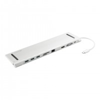 Sandberg 136-31 station d'accueil Avec fil USB 3.2 Gen 1 (3.1 Gen 1) Type-C Aluminium