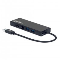 Manhattan 152846 station d'accueil USB Type-A Noir