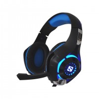 Sandberg 125-79 casque Avec fil Arceau Gaming Noir, Bleu