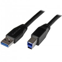 StarTech.com USB3SAB5M c&acirc;ble USB USB 3.2 Gen 1 (3.1 Gen 1) USB A USB B 5 Gbit/s Noir