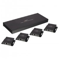 Lindy - Kit Extender Splitter 4 Ports HDMI & IR avec Loop Out, Cat.6 50m