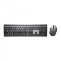 DELL KM7321W clavier Souris incluse RF sans fil + Bluetooth Gris, Titane