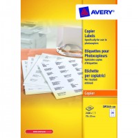 Avery DP245-100 étiquette à imprimer Blanc Imprimante d'étiquette adhésive