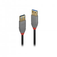 Lindy 36753 câble USB USB 3.2 Gen 1 (3.1 Gen 1) 3 m USB A Noir, Gris
