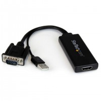 StarTech.com VGA2HDU câble vidéo et adaptateur Noir
