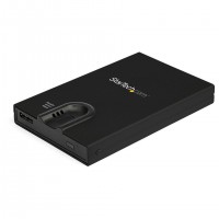 StarTech.com S251BMU3FP Boîtier de disques de stockage Boîtier disque dur/SSD Noir 2.5"