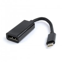 Gembird A-CM-DPF-01 adaptateur graphique USB 3840 x 2160 pixels Noir