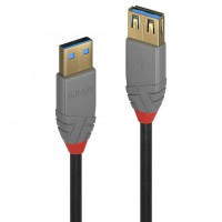 Lindy câble USB USB 3.2 Gen 1 (3.1 Gen 1) 0,5 m USB A Noir