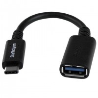 StarTech.com USB31CAADP c&acirc;ble USB USB 3.2 Gen 1 (3.1 Gen 1) 0,15 m USB C USB A 5 Gbit/s Noir