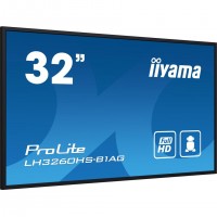 iiyama LH3260HS-B1AG &Eacute;cran d'affichage dynamique Carte A num&eacute;rique 80 cm (31.5") LED Wifi 500 cd/m&sup2; Full HD Noir Int&eacute;gr&eacute; dans le