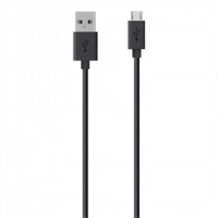 Belkin USB A - Micro-USB, 2m c&acirc;ble USB USB 2.0 Micro-USB B 0,48 Gbit/s Noir
