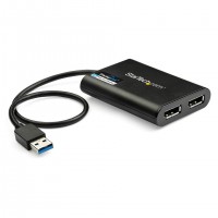 StarTech.com USB32DP24K60 adaptateur graphique USB 4096 x 2160 pixels Noir