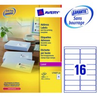 Avery L7162-250 étiquette d'adresse Blanc Etiquette auto-adhésive
