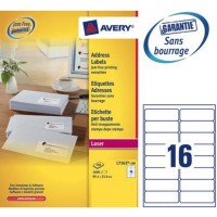 Avery L7162-100 étiquette d'adresse Blanc