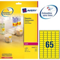 BTEETIQ.38X1X21,2JAUNEFLU