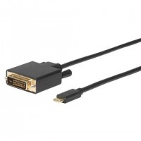 Microconnect USB3.1CDVI18B câble vidéo et adaptateur 1,8 m USB Type-C DVI-D Noir
