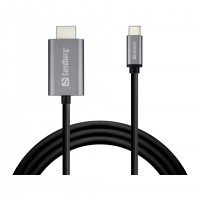 Sandberg 136-21 câble vidéo et adaptateur USB Type-C Argent