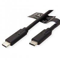 ROLINE 11.02.9071 c&acirc;ble USB USB 3.2 Gen 2 (3.1 Gen 2) 1 m USB C Noir