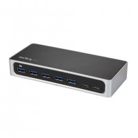 StarTech.com HB30C5A2CSC hub & concentrateur USB 3.2 Gen 1 (3.1 Gen 1) Type-B 5000 Mbit/s Noir, Argent