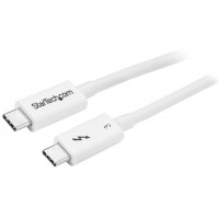 StarTech.com TBLT34MM50CW C&acirc;ble Thunderbolt 0,5 m 40 Gbit/s Blanc