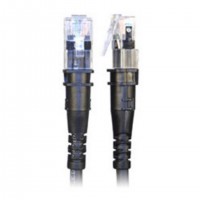 PatchSee TP-6A-U/2 c&acirc;ble de r&eacute;seau Noir 0,6 m Cat6a U/UTP (UTP)