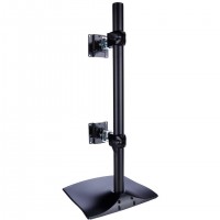 Ergotron DS Series DS100 Dual Monitor Desk Stand, Vertical 61 cm (24") Bureau Noir