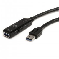 StarTech.com USB3AAEXT10M c&acirc;ble USB USB 3.2 Gen 1 (3.1 Gen 1) USB A 5 Gbit/s Noir