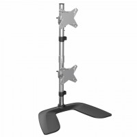 StarTech.com ARMDUOVS support d'écran plat pour bureau 68,6 cm (27") Noir, Argent