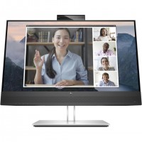 HP E24mv G4 FHD Conferencing Monitor écran plat de PC 60,5 cm (23.8") 1920 x 1080 pixels Full HD LCD Noir, Argent