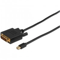 Microconnect MDPDVI2B câble vidéo et adaptateur 2 m Mini DisplayPort DVI-D Noir