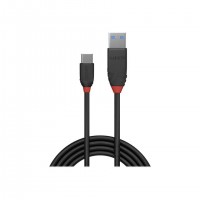 C&acirc;ble USB 3.2 Type A vers C, 10Gbit/s, Black Line 1m
