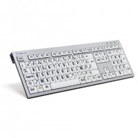 Logickeyboard LargePrint clavier USB ĄŽERTY Fran&ccedil;ais Blanc
