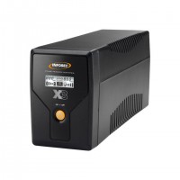 Infosec X3 EX LCD USB 1000 alimentation d'énergie non interruptible Interactivité de ligne 1 kVA 2 sortie(s) CA