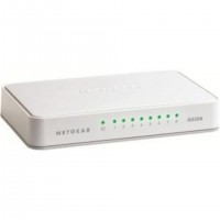 NETGEAR GS208 Non-géré Gigabit Ethernet (10/100/1000) Blanc