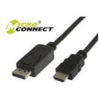 Microconnect MC-DP-HDMI-100 câble vidéo et adaptateur 1 m DisplayPort Noir
