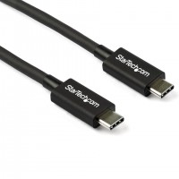 StarTech.com TBLT34MM80CM C&acirc;ble Thunderbolt 0,8 m 40 Gbit/s Noir