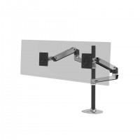 Ergotron LX Series LX Dual Stacking Arm Tall Pole 101,6 cm (40") Bureau Aluminium